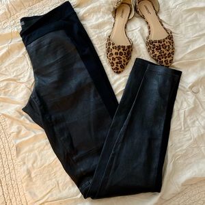 Vince Black Leather Legging Pant